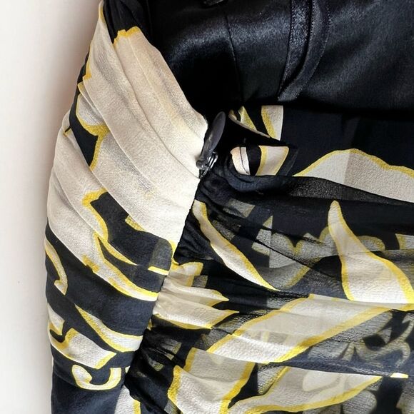 Ann Taylor Silk Strapless Dress Floral Empire Line Summer Party Wedding Guest - Picture 15 of 15